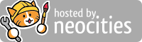 Hosted by Neocities badge